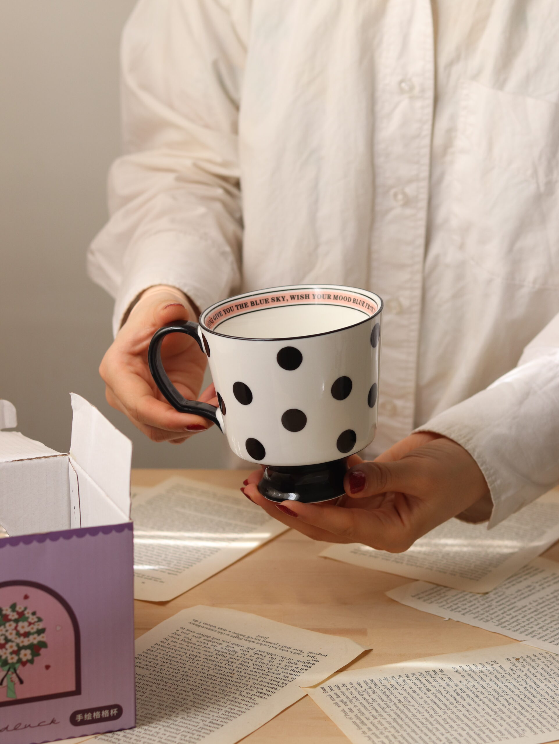 ماگ سرامیکی خالدار
